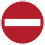 señal prohibido el paso